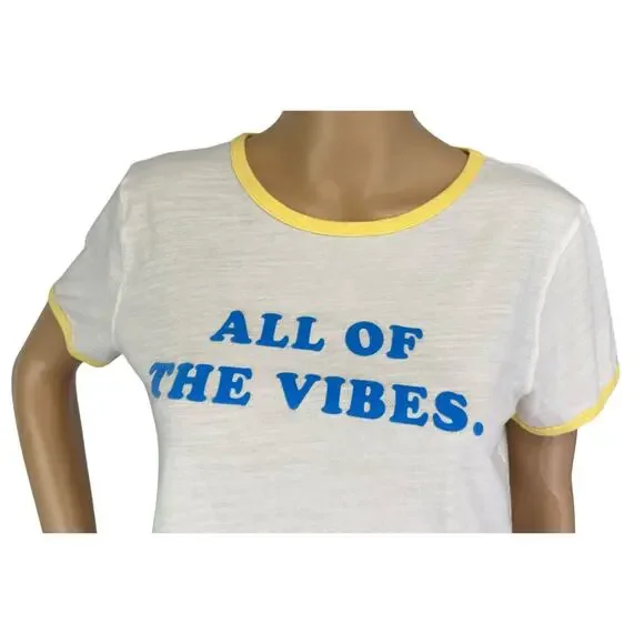 2/$30 J. Crew All Of The Vibes Retro Cotton Tee Shirt BH433 Size M - Picture 8 of 13